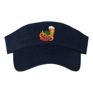 Oktoberfest Beer Food Festive Valucap Bio-Washed Visor