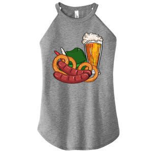 Oktoberfest Beer Food Festive Women's Perfect Tri Rocker Tank