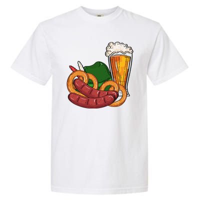 Oktoberfest Beer Food Festive Garment-Dyed Heavyweight T-Shirt