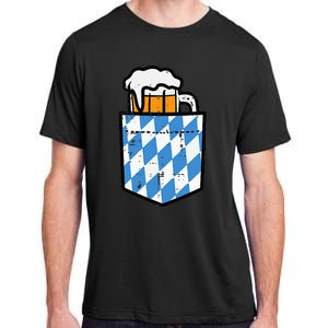 Oktoberfest Bavaria Flag Pocket Fun German Costume Adult ChromaSoft Performance T-Shirt