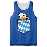 Oktoberfest Bavaria Flag Pocket Fun German Costume Mesh Reversible Basketball Jersey Tank