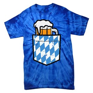 Oktoberfest Bavaria Flag Pocket Fun German Costume Tie-Dye T-Shirt