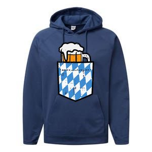 Oktoberfest Bavaria Flag Pocket Fun German Costume Performance Fleece Hoodie