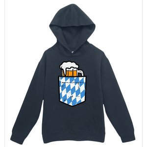 Oktoberfest Bavaria Flag Pocket Fun German Costume Urban Pullover Hoodie