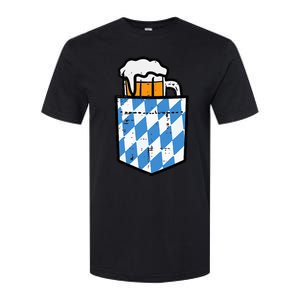 Oktoberfest Bavaria Flag Pocket Fun German Costume Softstyle CVC T-Shirt