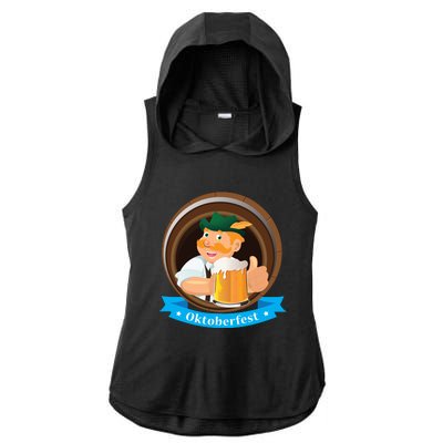 Oktoberfest Beer Festival Ladies PosiCharge Tri-Blend Wicking Draft Hoodie Tank