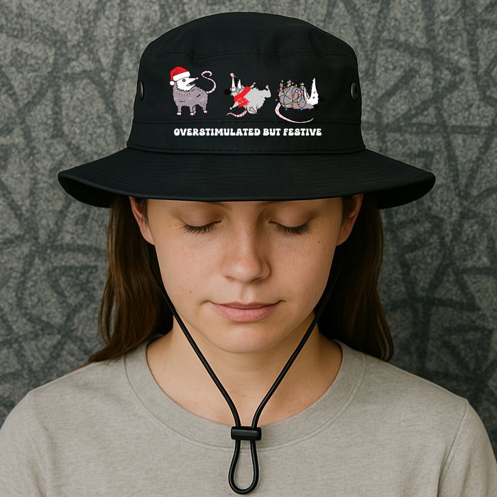 Overstimulated But Festive Possum Christmas Bucket Hat