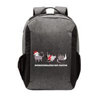 Overstimulated But Festive Possum Christmas Vector Backpack