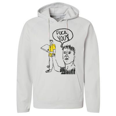 One Bite Fuck You Dragon Performance Fleece Hoodie