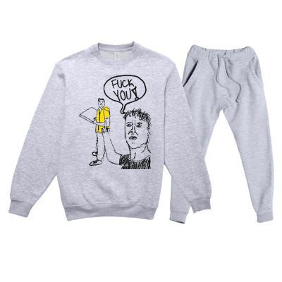 One Bite Fuck You Dragon Premium Crewneck Sweatsuit Set