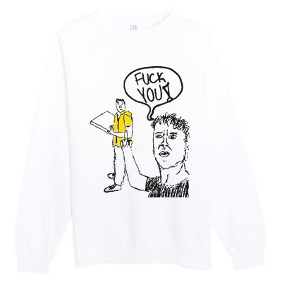 One Bite Fuck You Dragon Premium Crewneck Sweatshirt