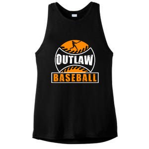 Outlaw Baseball Gift For Sport Team Ladies PosiCharge Tri-Blend Wicking Tank