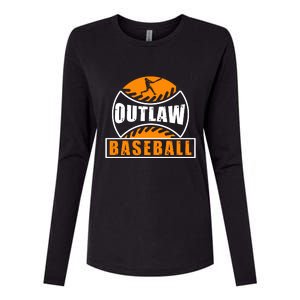 Outlaw Baseball Gift For Sport Team Womens Cotton Relaxed Long Sleeve T-Shirt