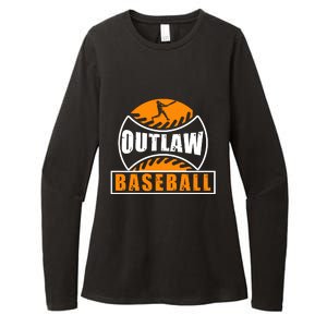 Outlaw Baseball Gift For Sport Team Womens CVC Long Sleeve Shirt