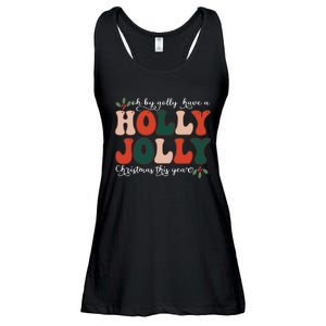 Oh By Golly Have A Holly Xmas Jolly Christmas This Year Ladies Essential Flowy Tank