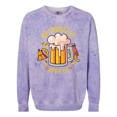 Oktoberfest Beer German Colorblast Crewneck Sweatshirt