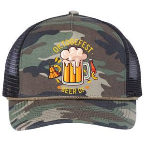 Oktoberfest Beer German Retro Rope Trucker Hat Cap