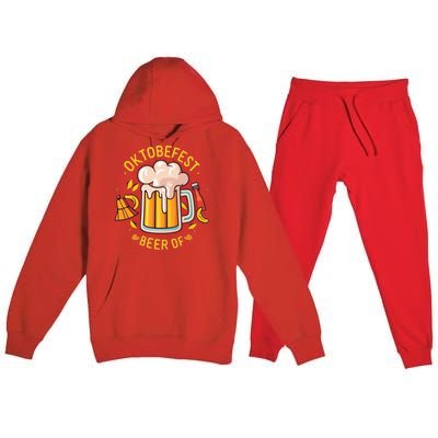 Oktoberfest Beer German Premium Hooded Sweatsuit Set