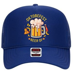 Oktoberfest Beer German High Crown Mesh Back Trucker Hat