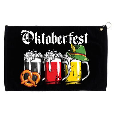 Oktoberfest Beer German Flag Drinking Mug Grommeted Golf Towel