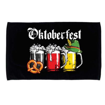 Oktoberfest Beer German Flag Drinking Mug Microfiber Hand Towel