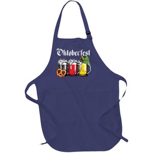 Oktoberfest Beer German Flag Drinking Mug Full-Length Apron With Pockets