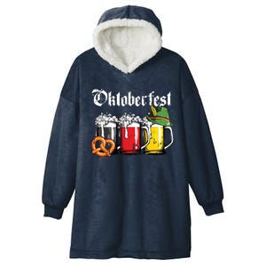 Oktoberfest Beer German Flag Drinking Mug Hooded Wearable Blanket