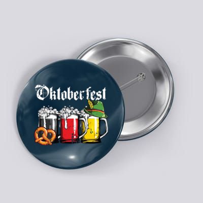 Oktoberfest Beer German Flag Drinking Mug Button