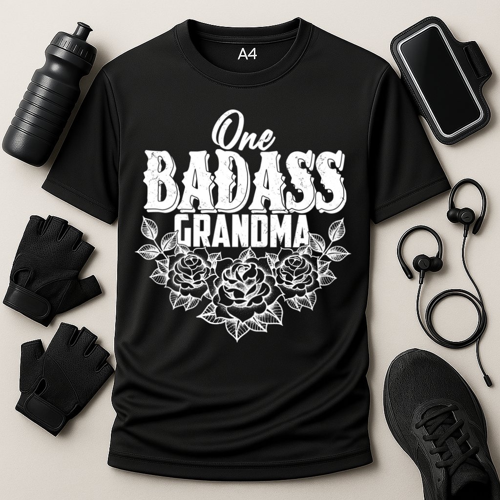 One Badass Grandma Cooling Performance Crew T-Shirt