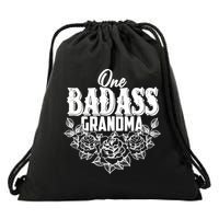 One Badass Grandma Drawstring Bag