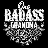 One Badass Grandma Drawstring Bag