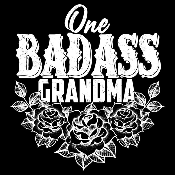 One Badass Grandma Drawstring Bag