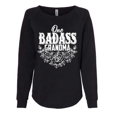 One Badass Grandma Womens California Wash Sweatshirt