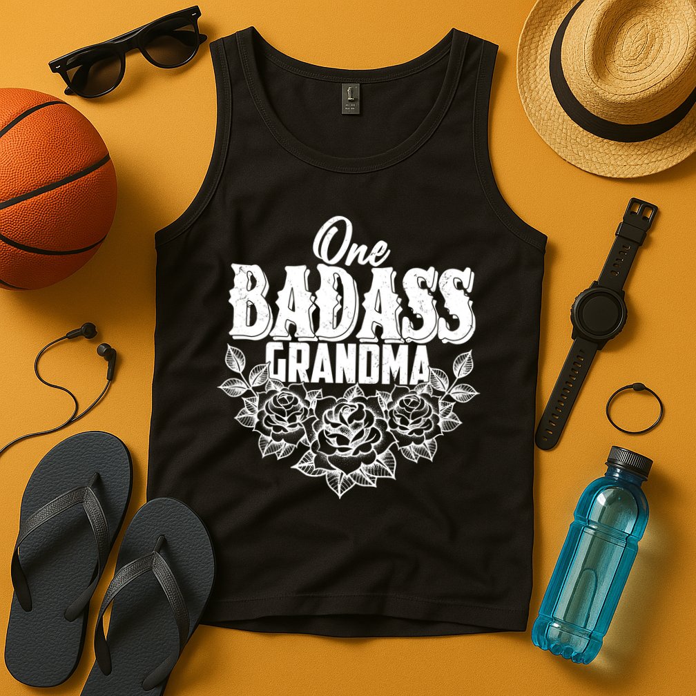 One Badass Grandma Tank Top