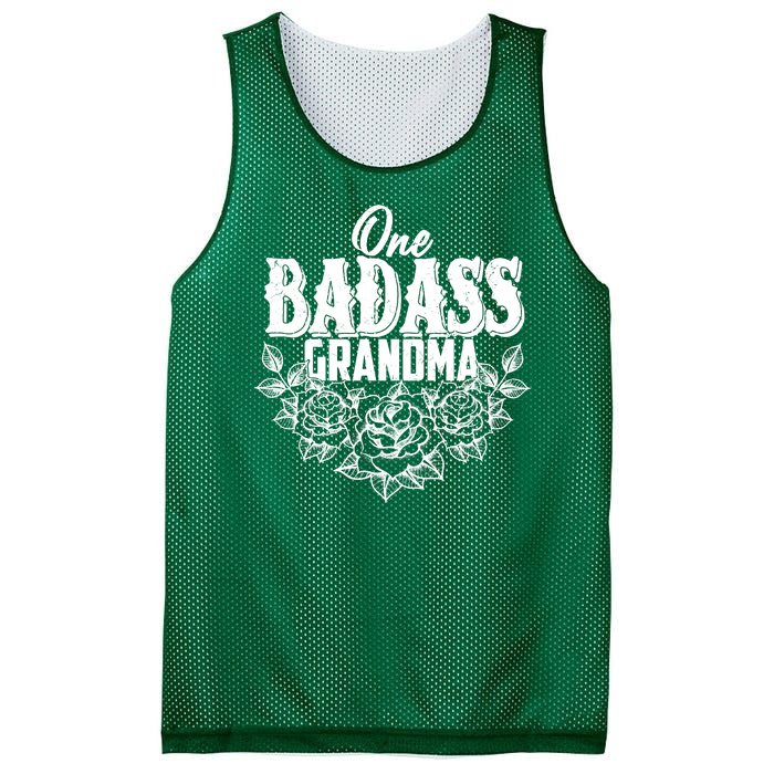 One Badass Grandma Mesh Reversible Basketball Jersey Tank