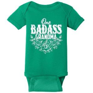 One Badass Grandma Baby Bodysuit