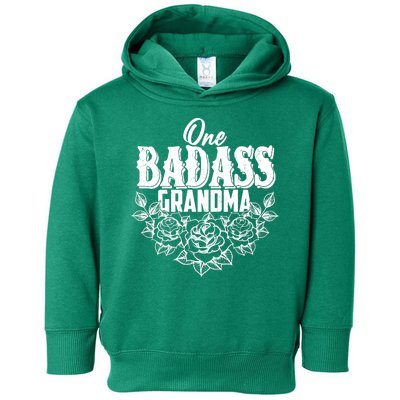 One Badass Grandma Toddler Hoodie