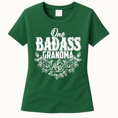 One Badass Grandma Womens T-Shirt
