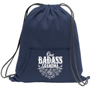 One Badass Grandma Sweatshirt Cinch Pack Bag