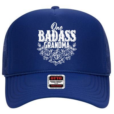 One Badass Grandma High Crown Mesh Back Trucker Hat