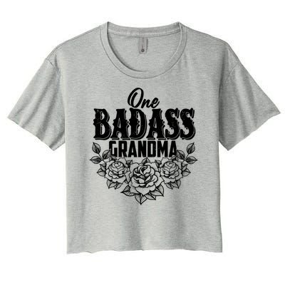 One Badass Grandma Women's Crop Top Tee