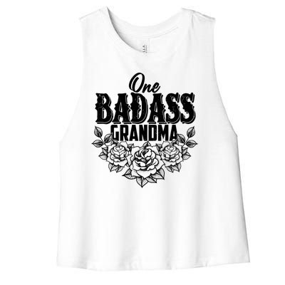 One Badass Grandma Women's Racerback Cropped Tank