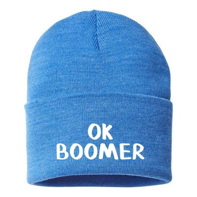 Ok Boomer Gift Sustainable Knit Beanie