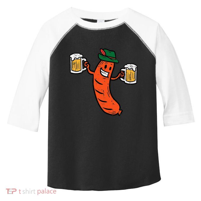Oktoberfest Bratwurst German Sausage Costume Toddler Fine Jersey T-Shirt