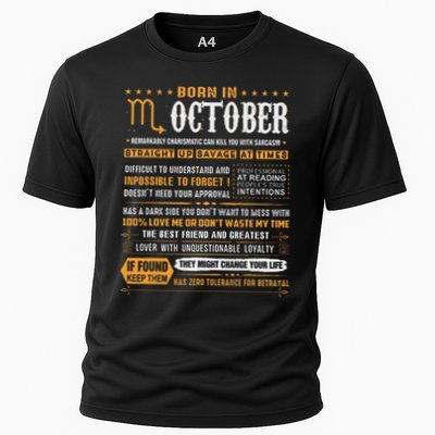 October Birthday Gifts Born In October Scorpio Performance Shirt