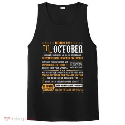October Birthday Gifts Born In October Scorpio PosiCharge Competitor Tank