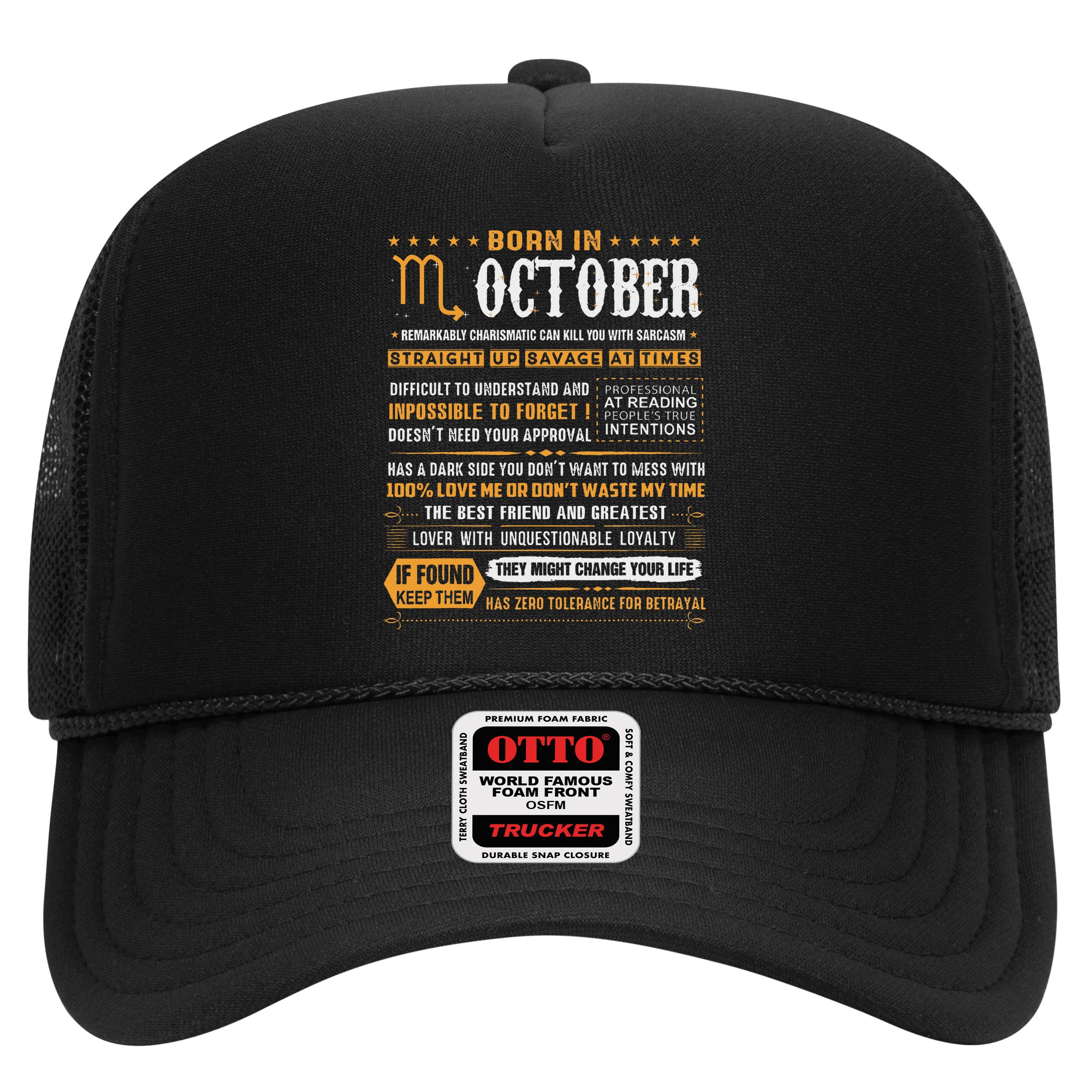 October Birthday Gifts Born In October Scorpio Hat