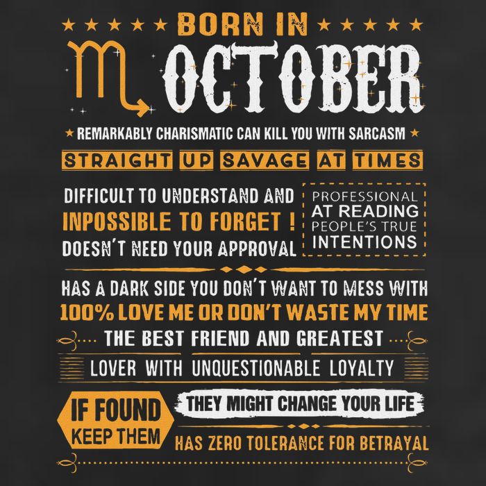 October Birthday Gifts Born In October Scorpio Hat