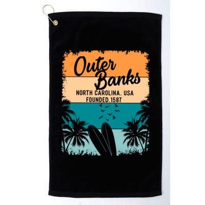 Outer Banks Gift Men Women Kids Obx North Carolina Nc Gift Platinum Collection Golf Towel