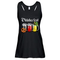 Oktoberfest Beer German Flag Funny Drinking Mug Ladies Essential Flowy Tank